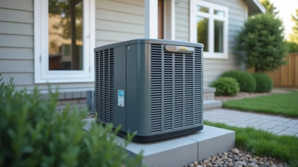 Investing in High-Efficiency HVAC Systems High-efficiency HVAC unit outside a home